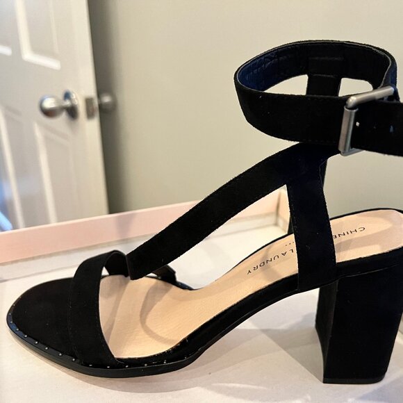 Chinese Laundry SIMI Sandal Heel Black NWT Size 11 - Picture 2 of 7